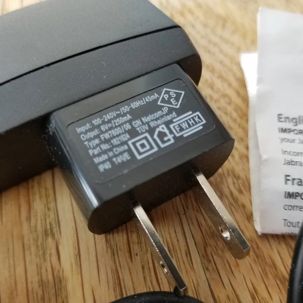 JABRA Charging Bundle (USB Cable Charging Cable and Wall Charger)